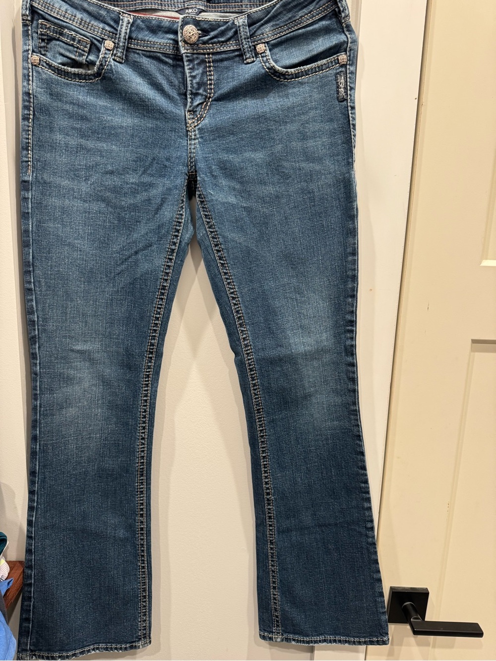 Silver Jeans Aiko Mid Boot Jeans W32 L33 Super Stretch Medium Wash